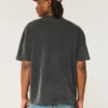 Boxy Heavyweight Washed Crew T-paita Boxy Heavyweight Washed Crew T-paita