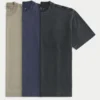 Boxy Heavyweight Washed Crew T-paita, 3 kpl