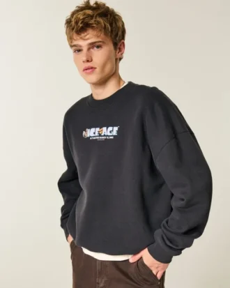 Boxy Ice Age Graphic Crew -huppari