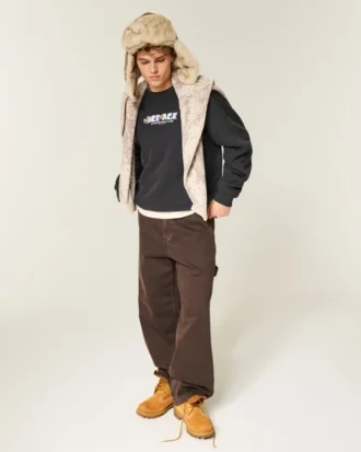 Boxy Ice Age Graphic Crew -huppari