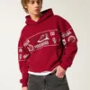 Boxy Indiana University Hoosiers -grafiikkahuppari Boxy Indiana University Hoosiers -grafiikkahuppari