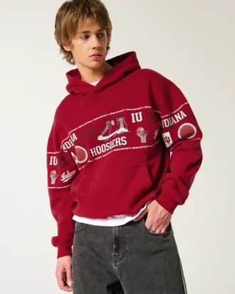 Boxy Indiana University Hoosiers -grafiikkahuppari