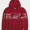 Boxy Indiana University Hoosiers -grafiikkahuppari Boxy Indiana University Hoosiers -grafiikkahuppari