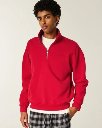 Boxy Logo Quarter-Zip -huppari