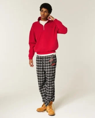 Boxy Logo Quarter-Zip -huppari