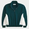 Boxy Logo Quarter-Zip -huppari Boxy Logo Quarter-Zip -huppari