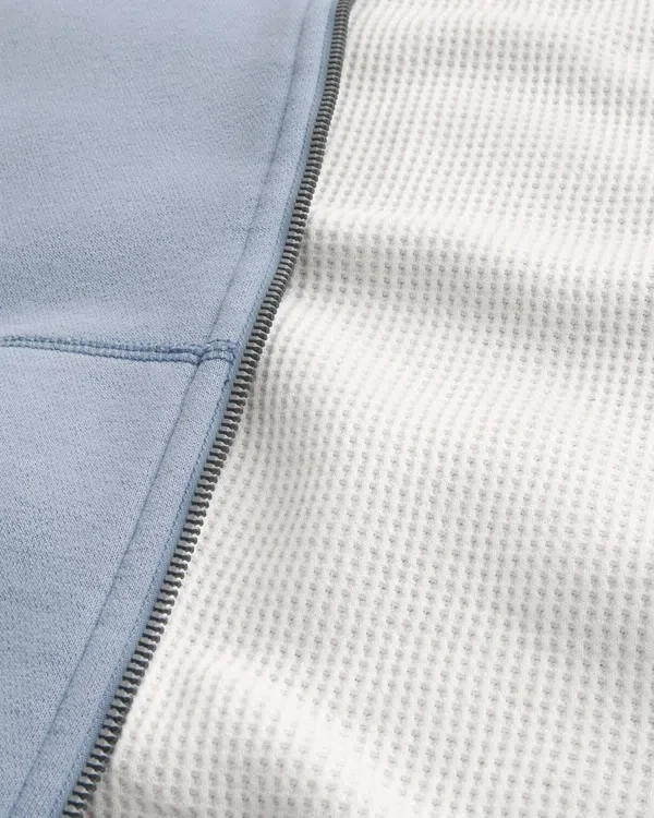 Boxy-mallinen, lämpövuorattu vetoketjullinen huppari Boxy-mallinen, lämpövuorattu vetoketjullinen huppari