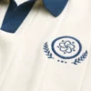 Boxy-mallinen lyhythihainen neulepolo Boxy-mallinen lyhythihainen neulepolo