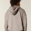 Boxy-mallinen vetoketjullinen huppari Boxy-mallinen vetoketjullinen huppari
