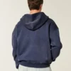 Boxy-mallinen vetoketjullinen huppari Boxy-mallinen vetoketjullinen huppari