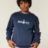 Boxy Manchester City FC -graafinen collegepaita Boxy Manchester City FC -graafinen collegepaita
