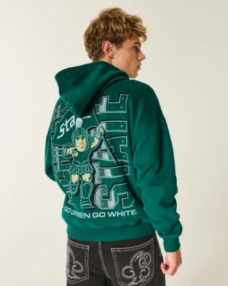 Boxy Michigan State University Spartans -grafiikkahuppari