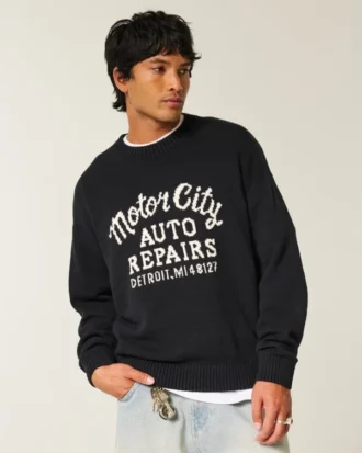 Boxy Motor City Auto Repairs -graafinen villapaita