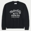 Boxy Motor City Auto Repairs -graafinen villapaita Boxy Motor City Auto Repairs -graafinen villapaita