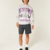 Boxy New York University Violets -graafinen collegepaita Boxy New York University Violets -graafinen collegepaita