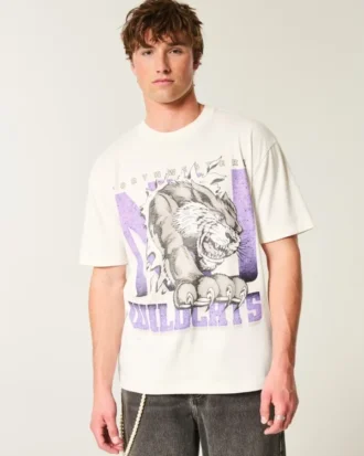 Boxy Northwestern University Wildcats -grafiikkapaita Boxy Northwestern University Wildcats -grafiikkapaita