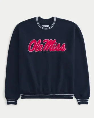 Boxy Ole Miss -graafinen collegepaita