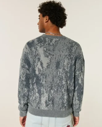 Boxy Pattern Crew -villapaita Boxy Pattern Crew -villapaita