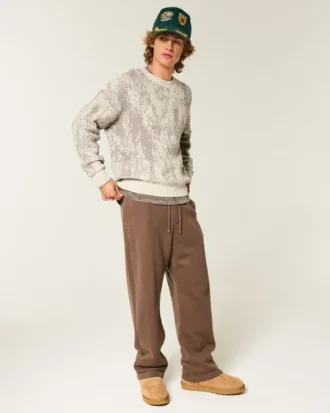 Boxy Pattern Crew -villapaita