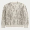 Boxy Pattern Crew -villapaita Boxy Pattern Crew -villapaita