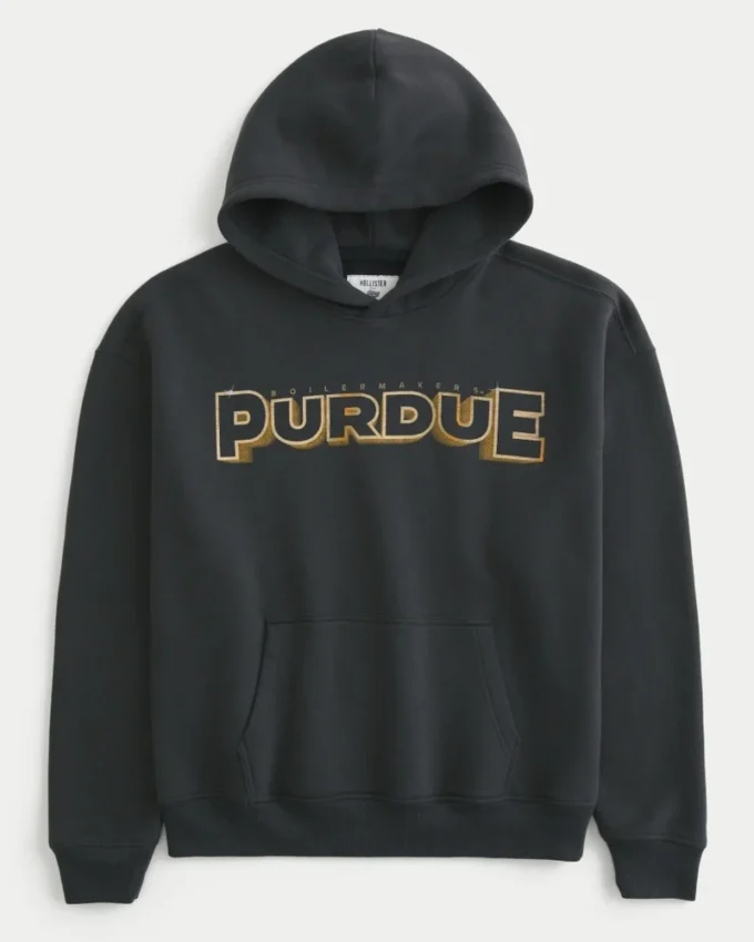Boxy Purdue University -graafinen huppari Boxy Purdue University -graafinen huppari