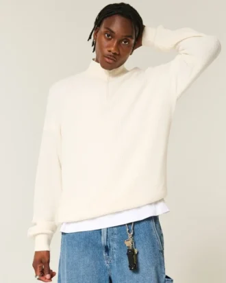Boxy Quarter-Zip -villapaita