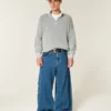 Boxy Quarter-Zip -villapaita Boxy Quarter-Zip -villapaita