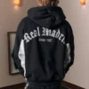 Boxy Real Madrid CF -grafiikkahuppari vetoketjulla Boxy Real Madrid CF -grafiikkahuppari vetoketjulla