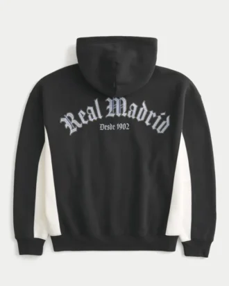 Boxy Real Madrid CF -grafiikkahuppari vetoketjulla