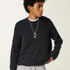 Boxy Roll-Neck Crew -villapaita Boxy Roll-Neck Crew -villapaita