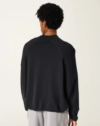 Boxy Roll-Neck Crew -villapaita Boxy Roll-Neck Crew -villapaita