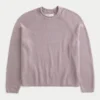Boxy Roll-Neck Crew -villapaita Boxy Roll-Neck Crew -villapaita