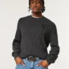 Boxy Rose Graphic Crew -villapaita Boxy Rose Graphic Crew -villapaita