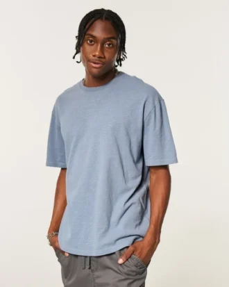 Boxy Slub Crew T-paita