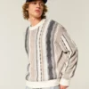 Boxy Striped Crew Sweater Boxy Striped Crew Sweater
