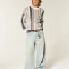 Boxy Striped Crew Sweater Boxy Striped Crew Sweater