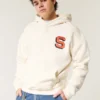 Boxy Syracuse Basketball Graphic Hoodie Boxy Syracuse Basketball Graphic Hoodie