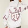 Boxy Texas A&M University Aggies -graafinen vetoketjullinen huppari Boxy Texas A&M University Aggies -graafinen vetoketjullinen huppari