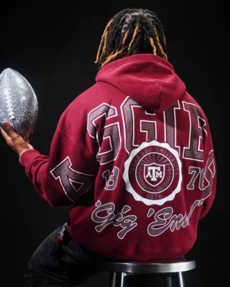 Boxy Texas A&M University Aggies -grafiikkahuppari