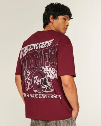Boxy Texas A&M University Aggies -grafiikkapaita Boxy Texas A&M University Aggies -grafiikkapaita