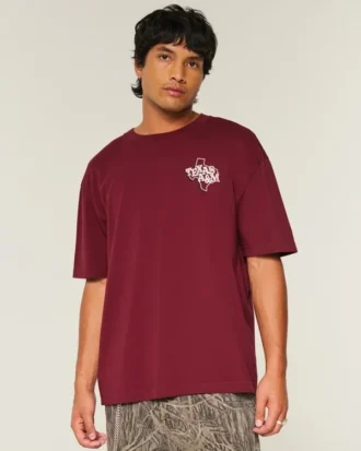 Boxy Texas A&M University Aggies -grafiikkapaita Boxy Texas A&M University Aggies -grafiikkapaita