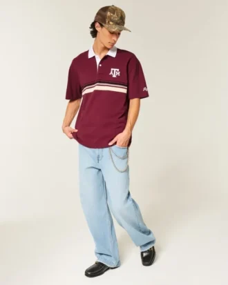 Boxy Texas A&M University -graafinen poolopaita