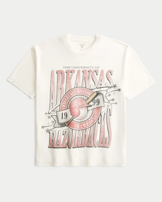 Boxy University of Arkansas Razorbacks -grafiikkapaita Boxy University of Arkansas Razorbacks -grafiikkapaita