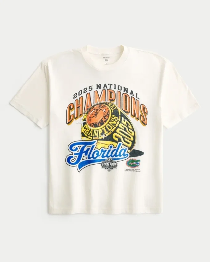 Boxy University of Florida National Champions -grafiikkapaita Boxy University of Florida National Champions -grafiikkapaita