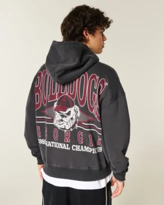 Boxy University of Georgia Bulldogs -grafiikkahuppari