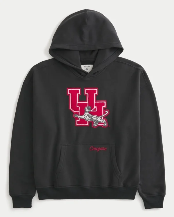 Boxy University of Houston Cougars -grafiikkahuppari Boxy University of Houston Cougars -grafiikkahuppari
