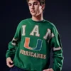 Boxy University of Miami Hurricanes -graafinen collegepaita Boxy University of Miami Hurricanes -graafinen collegepaita