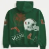 Boxy University of Miami Hurricanes -grafiikkahuppari Boxy University of Miami Hurricanes -grafiikkahuppari