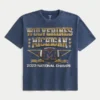 Boxy University of Michigan Wolverines -grafiikkapaita Boxy University of Michigan Wolverines -grafiikkapaita