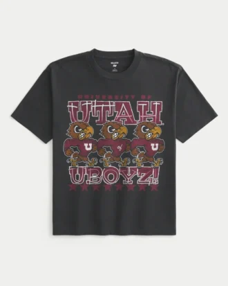 Boxy University of Utah Utes -graafinen T-paita